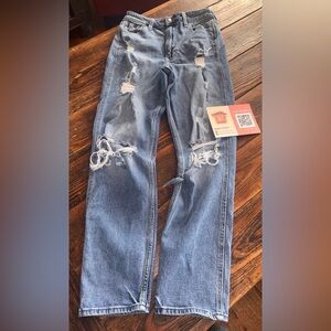 Hollister Light Blue Distressed Skinny Jeans